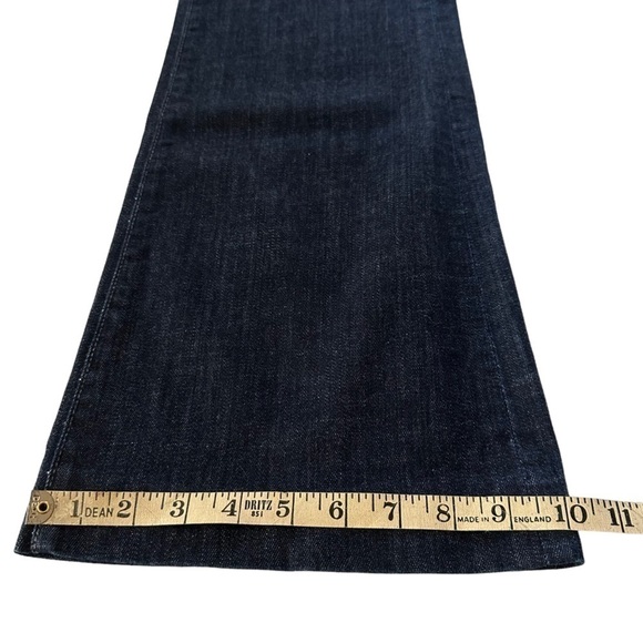 CITIZEN OF HUMANITY MID RISE HUTTON WIDE LEG FLARE DARK WASH SIZE 28 - Picture 13 of 14